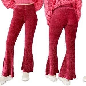 Free People So Charming Velvet Flare Pants